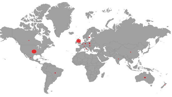 Global PSSD map RxISK 2013