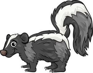 Cartoon skunk