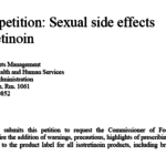 Isotretinoin petition